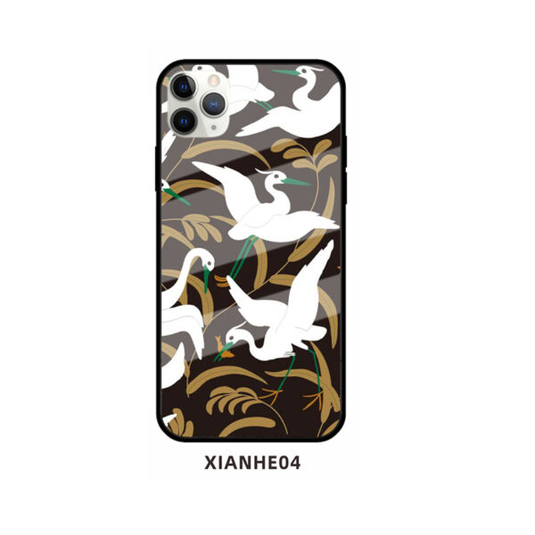 Apple iPhone 11 Serie iPhone 11 Pro Handyhülle Glas Kran Mode – Bild 9
