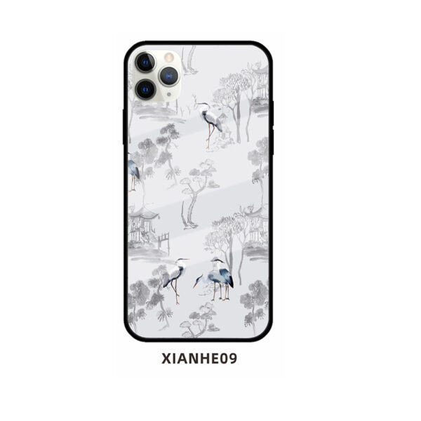 Apple iPhone 11 Serie iPhone 11 Pro Handyhülle Glas Kran Mode – Bild 14