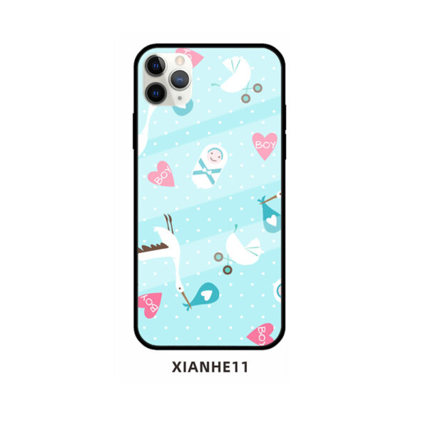 Apple iPhone 11 Serie iPhone 11 Pro Handyhülle Glas Kran Mode – Bild 16