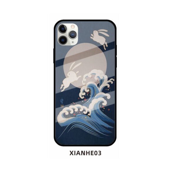 Apple iPhone 11 Serie iPhone 11 Pro Handyhülle Glas Kran Mode – Bild 8